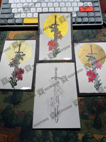 Sword & Flower Holiday Cards Sword & Flower Holiday Cards